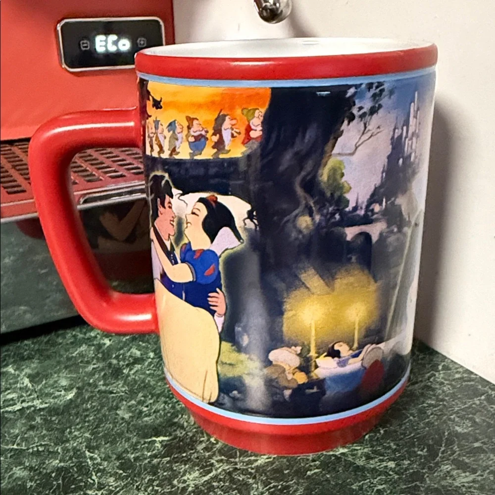 Disney Snow White and the Seven Dwarfs Red and Blue Mug Disney store - Picture 2 of 6